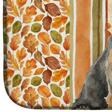 Load image into Gallery viewer, Grizzle Airedale Terrier Heirloom Fall Dish Drying Mat