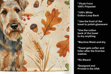 Load image into Gallery viewer, Grizzle Airedale Terrier Heirloom Fall Kitchen Towel
