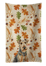 Load image into Gallery viewer, Grizzle Airedale Terrier Heirloom Fall Kitchen Towel