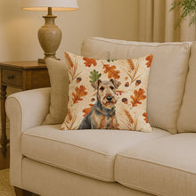 Load image into Gallery viewer, Grizzle Airedale Terrier Heirloom Fall Throw Pillow
