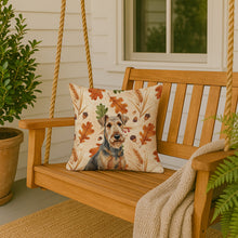 Load image into Gallery viewer, Grizzle Airedale Terrier Heirloom Fall Throw Pillow