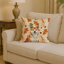 Load image into Gallery viewer, Red Akita Heirloom Fall Throw Pillow