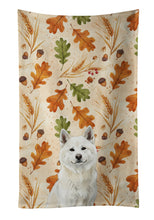 Load image into Gallery viewer, White Akita Heirloom Fall Kitchen Towel