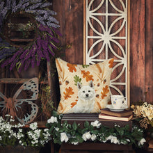 Load image into Gallery viewer, White Akita Heirloom Fall Throw Pillow
