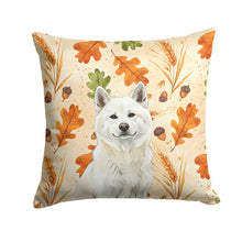 Load image into Gallery viewer, White Akita Heirloom Fall Throw Pillow