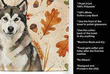 Load image into Gallery viewer, Sable and White Alaskan Malamute Heirloom Fall Kitchen Towel
