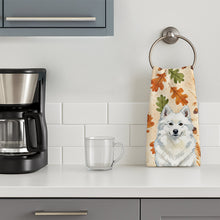 Load image into Gallery viewer, American Eskimo Heirloom Fall Kitchen Towel