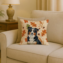 Load image into Gallery viewer, Black Tri American Shepherd Heirloom Fall Throw Pillow