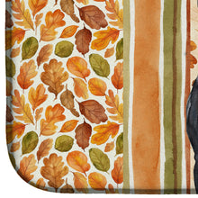 Load image into Gallery viewer, Black American Staffordshire Terrier Heirloom Fall Dish Drying Mat