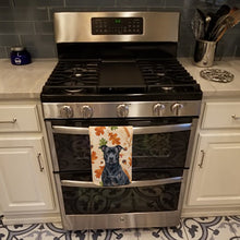 Load image into Gallery viewer, Black American Staffordshire Terrier Heirloom Fall Kitchen Towel