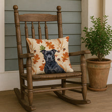 Load image into Gallery viewer, Black American Staffordshire Terrier Heirloom Fall Throw Pillow
