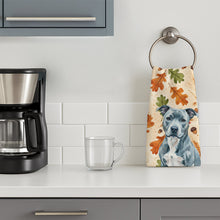 Load image into Gallery viewer, Blue American Staffordshire Terrier Heirloom Fall Kitchen Towel