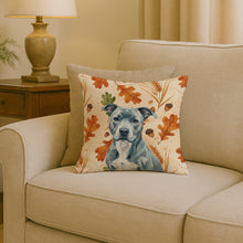 Load image into Gallery viewer, Blue American Staffordshire Terrier Heirloom Fall Throw Pillow