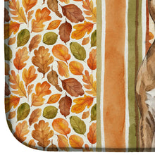 Load image into Gallery viewer, Brindle American Staffordshire Terrier Heirloom Fall Dish Drying Mat