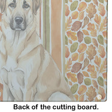 Load image into Gallery viewer, Anatolian Shepherd Dog Heirloom Fall Glass Cutting Board