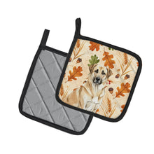 Load image into Gallery viewer, Anatolian Shepherd Dog Heirloom Fall Pair of Pot Holders