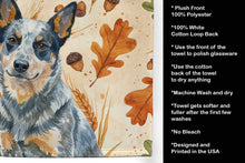 Load image into Gallery viewer, Blue Heeler Australian Cattle Dog Heirloom Fall Kitchen Towel