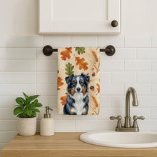 Load image into Gallery viewer, Black Australian Shepherd Heirloom Fall Kitchen Towel