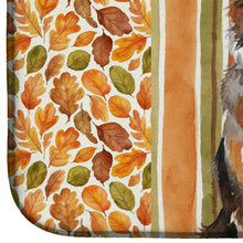 Load image into Gallery viewer, Red Merle Australian Shepherd Heirloom Fall Dish Drying Mat