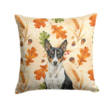 Load image into Gallery viewer, Black and White Basenji Heirloom Fall Throw Pillow
