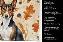Load image into Gallery viewer, Tricolor and White Basenji Heirloom Fall Kitchen Towel