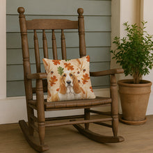 Load image into Gallery viewer, Lemon and White Basset Hound Heirloom Fall Throw Pillow
