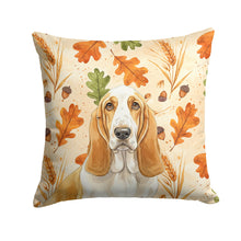 Load image into Gallery viewer, Lemon and White Basset Hound Heirloom Fall Throw Pillow