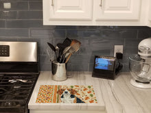 Load image into Gallery viewer, Beagle Heirloom Fall Glass Cutting Board