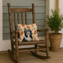 Load image into Gallery viewer, Black Bearded Collie Heirloom Fall Throw Pillow