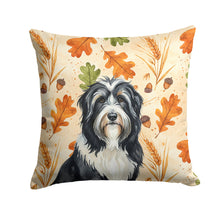 Load image into Gallery viewer, Black Bearded Collie Heirloom Fall Throw Pillow