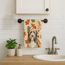 Load image into Gallery viewer, Brown Bearded Collie Heirloom Fall Kitchen Towel