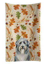 Load image into Gallery viewer, Bearded Collie Heirloom Fall Kitchen Towel