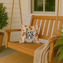 Load image into Gallery viewer, Bearded Collie Heirloom Fall Throw Pillow