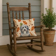 Load image into Gallery viewer, Bearded Collie Heirloom Fall Throw Pillow