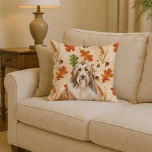 Load image into Gallery viewer, Fawn Bearded Collie Heirloom Fall Throw Pillow