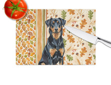 Load image into Gallery viewer, Beauceron Heirloom Fall Glass Cutting Board