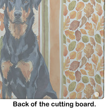 Load image into Gallery viewer, Beauceron Heirloom Fall Glass Cutting Board
