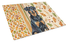 Load image into Gallery viewer, Beauceron Heirloom Fall Glass Cutting Board