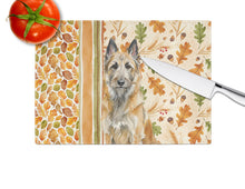 Load image into Gallery viewer, Belgian Laekenois Heirloom Fall Glass Cutting Board