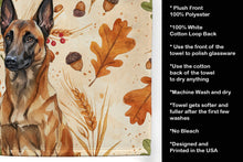Load image into Gallery viewer, Mahogany Belgian Malinois Heirloom Fall Kitchen Towel