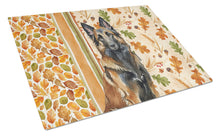 Load image into Gallery viewer, Belgian Tervuren Heirloom Fall Glass Cutting Board