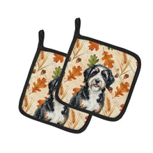 Load image into Gallery viewer, Berndoodle Heirloom Fall Pair of Pot Holders