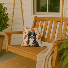 Load image into Gallery viewer, Bernese Mountain Dog Heirloom Fall Throw Pillow