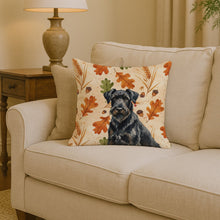 Load image into Gallery viewer, Black Russian Terrier Heirloom Fall Throw Pillow