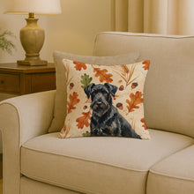 Load image into Gallery viewer, Black Russian Terrier Heirloom Fall Throw Pillow