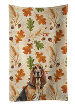 Load image into Gallery viewer, Liver and Tan Bloodhound Heirloom Fall Kitchen Towel