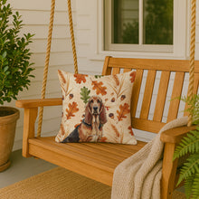 Load image into Gallery viewer, Liver and Tan Bloodhound Heirloom Fall Throw Pillow