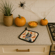 Load image into Gallery viewer, Bluetick Coonhound Heirloom Fall Pair of Pot Holders