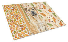 Load image into Gallery viewer, Fawn Boerboel Heirloom Fall Glass Cutting Board