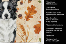 Load image into Gallery viewer, Blue Merle Border Collie Heirloom Fall Kitchen Towel